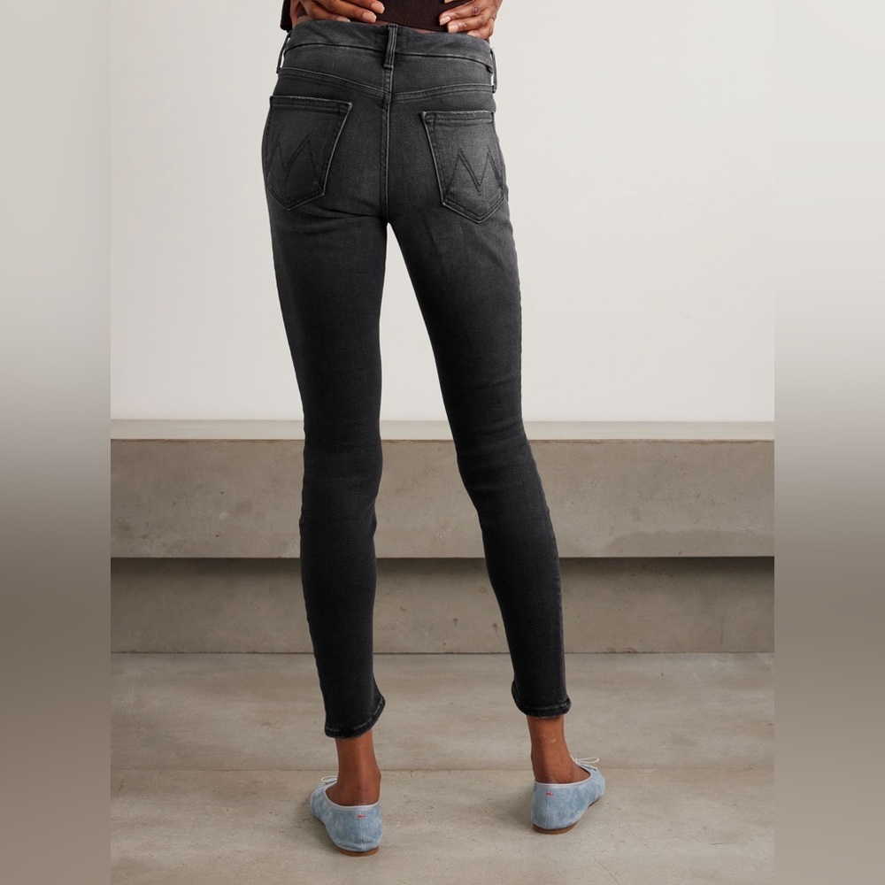Mother The Looker Black Skinny Jeans Sz 27 Grunge Goth Concert Y2K